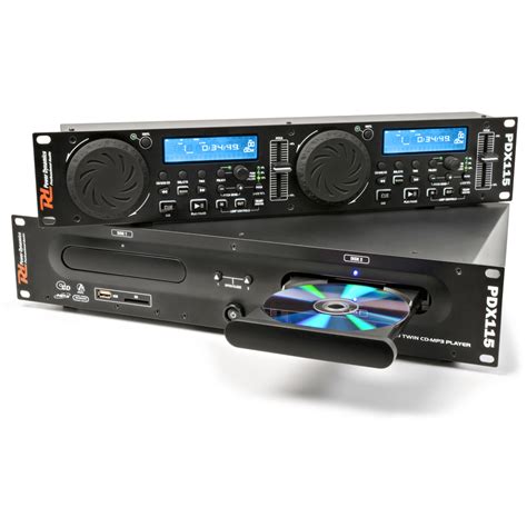 Power Dynamics 172713 Rackmount Dual Cd Player With Mp3