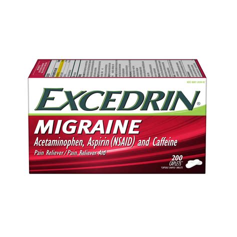 Buy Excedrin Migraine Relief Caplets To Alleviate Migraine Symptoms
