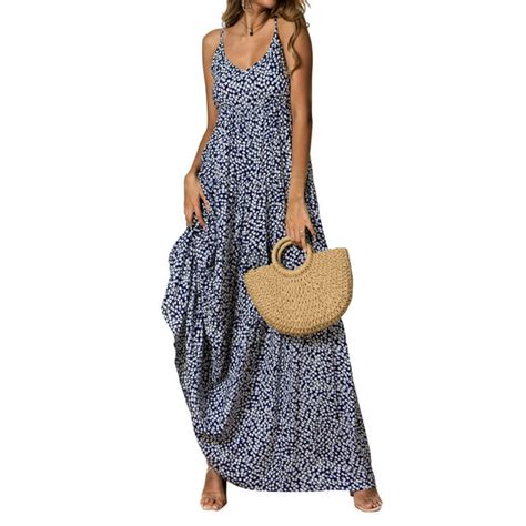 sexy dance summer boho sleeveless long maxi dress for women evening