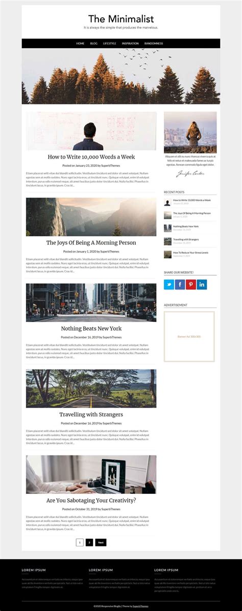 35 Best Simple And Clean Wordpress Blog Themes 2021 Free And Premium