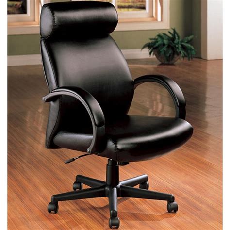 If you sit in a chair all day, you know how important it is to have an adjustable ergonomic chair with great posture controls. Black Leather Office Chair - Steal-A-Sofa Furniture Outlet ...