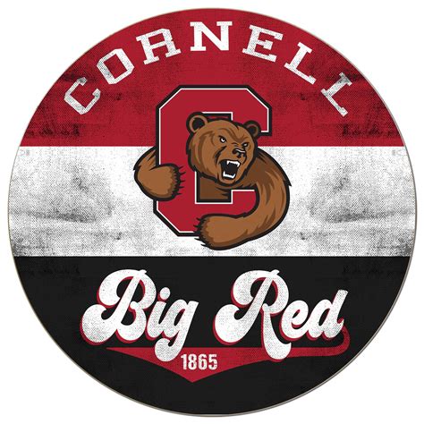 Cornell Big Red 20 X 20 Retro Logo Circle Sign