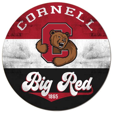 Cornell Big Red 20'' x 20'' Retro Logo Circle Sign