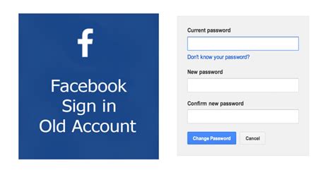 Facebook Sign In Old Account Recover Facebook Account Facebook Log