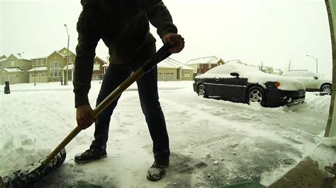How To Shovel Your Driveway In Under 60 Seconds Youtube