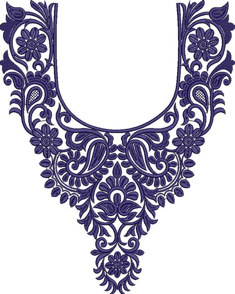 Arabic Neck Embroidery Designs Dresses 27