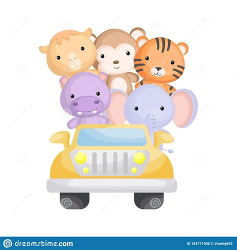 Short moral stories for children image source @www.bedtimeshortstories.com. Cute Camel, Hippo, Monkey, Tiger And Elephant Travel In ...