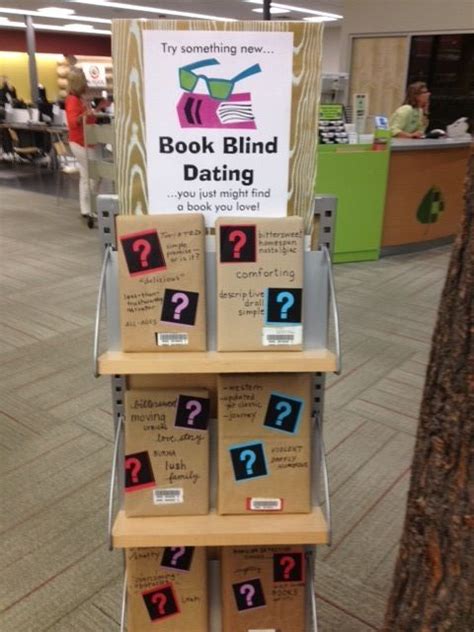 Library Displays Blind Date With A Book Library Book Displays
