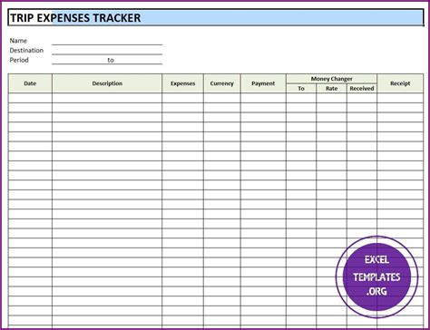 Excel Expense Tracker Template Myteva