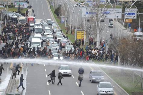 Ankara Police Shoot Tear Gas At Crowd Commemorating Berkin General