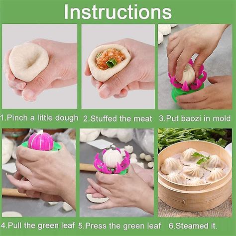 Baozi Maker Bao Steamer Dumpling Maker Baozi Mold Pain Farci Cuit La Vapeur Fruugo Ch