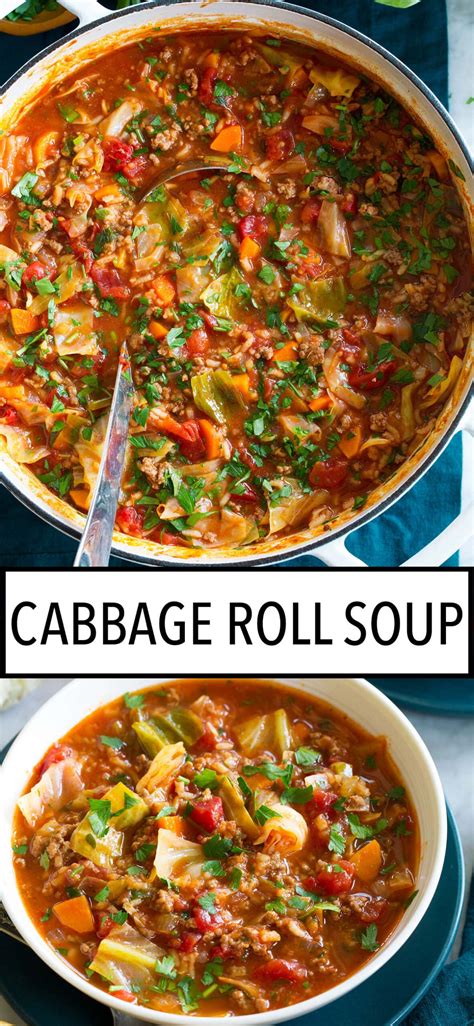 Cabbage Roll Soup Cooking Classy
