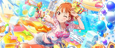 Download Wallpaper 2560x1080 Anime Girl Play Love Live Water Fun