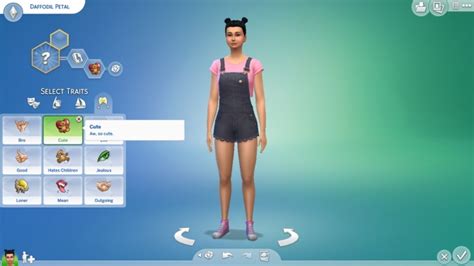 cute trait by alifya at mod the sims sims 4 updates