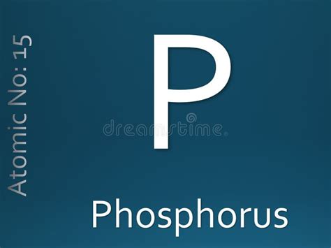 Phosphorus 3d Background Of Symbols Of The Elements Of The Periodic