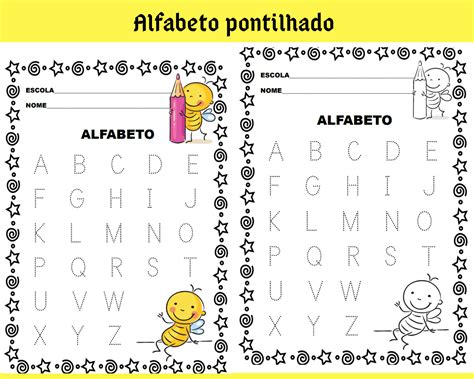 View Alfabeto Pontilhado Atividades Para Imprimir Educa O Infantil