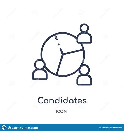 Linear Candidates Icon From Human Resources Outline Collection. Thin Line Candidates Icon 