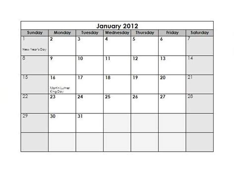 Free Printable Calendar 2011 2012 2013 2012 Monthly Templates With