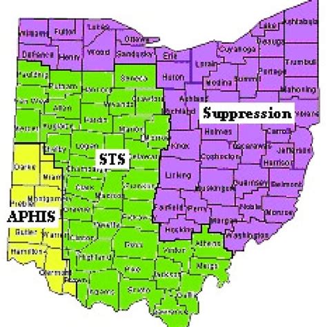 The Map Indicates Three Zones In Ohio Download Scientific Diagram