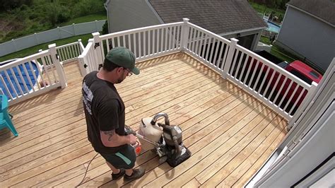 Sanding Cedar Deck With Floor Sander