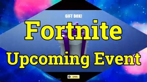 Fortnite Upcoming Event Youtube