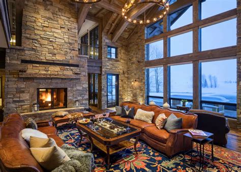 17 Stunning Rustic Living Room Interior Designs For Your Mountain Cabin