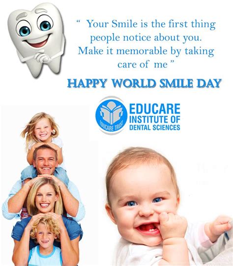 Happy World Smile Day World Smile Day How To Memorize Things Dental