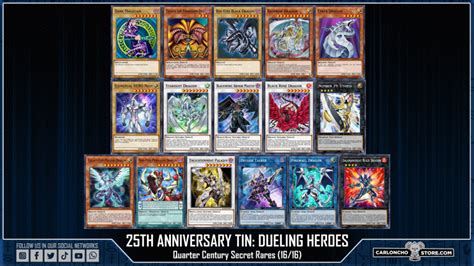 25th Anniversary Tin Dueling Heroes Card List And Release Date Rarities