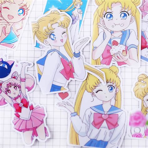 21 Pcs Sailor Moon Sticker Packanime Stickersdecorative Etsy