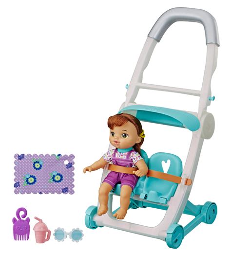 Littles By Baby Alive Push N Kick Stroller Little Lucy Doll Includes