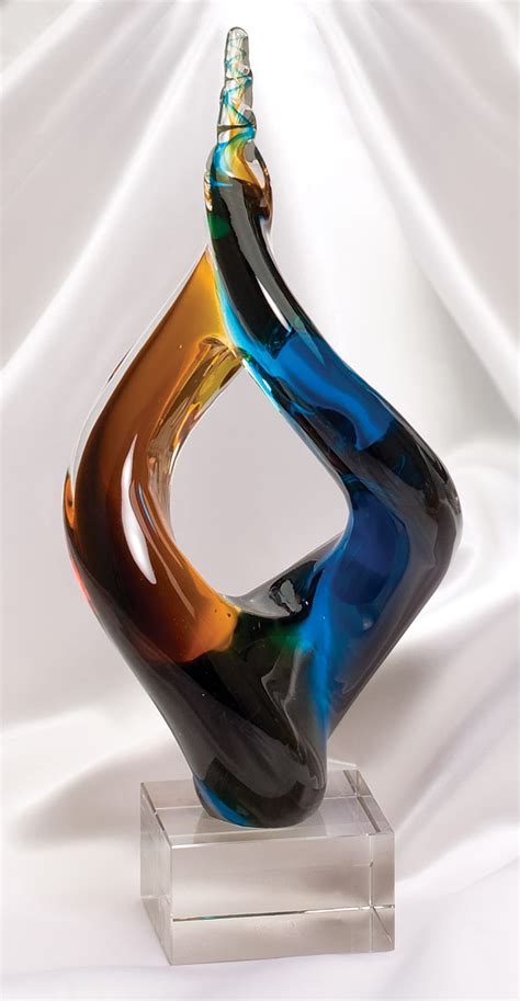 Unity Glass Art Sculpture Award Hit Trophy