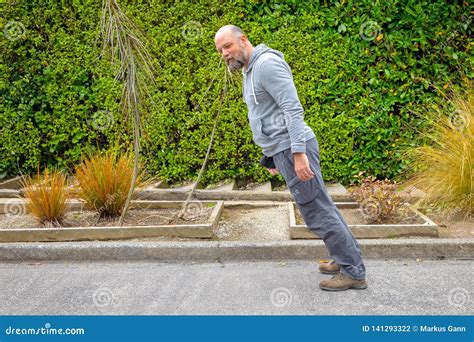 Lean Forwards Male Person Stock Photo Image Of Steep 141293322