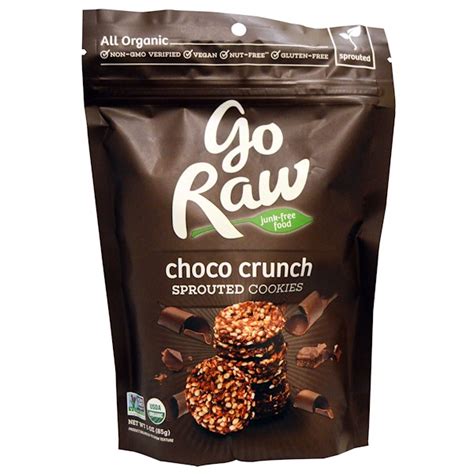Go Raw Organic Choco Crunch Sprouted Cookies 3 Oz 85 G