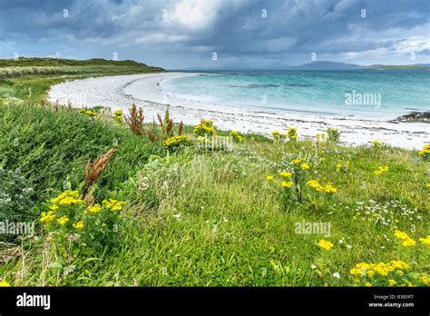 Scenic Beach View North Isle Of Barra Outer Hebrides Scotland Uk