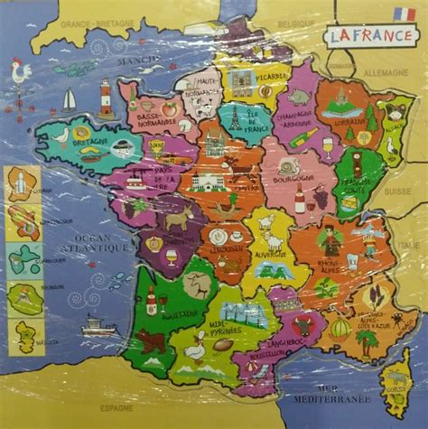 La carte de la France : géographie - Ludosens