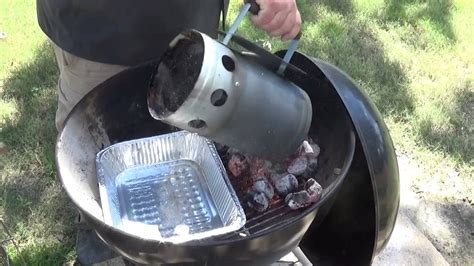 how to set up a charcoal grill for smoking smoke meat with your weber kettle bbq teacher