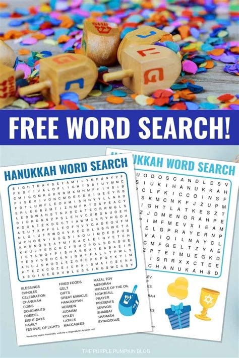 Hanukkah Story Printable Printable Word Searches