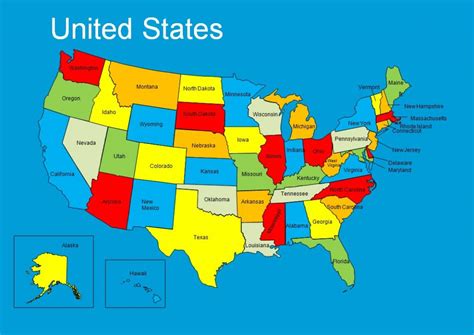 Usa Sales Territory Map Customizable