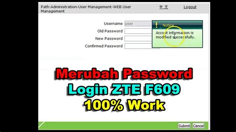 Open your web browser (e.g. Zte F609 Password Default / Cara melihat Password Admin Modem ZTE F609 Dengan Metode ...