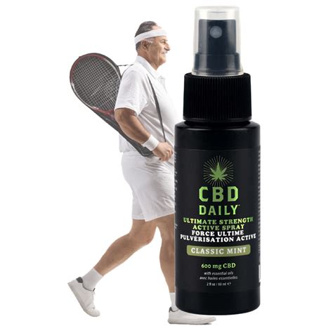 Cbd Daily Ultimate Strength Active Spray Classic Mint 600mg Shop Earthly Body
