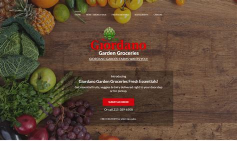 Giordano Garden Groceries Appetizing Sites