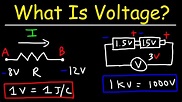 What Is Voltage? - YouTube