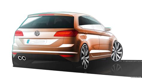 volkswagen golf sportsvan concept 2013my design sketch