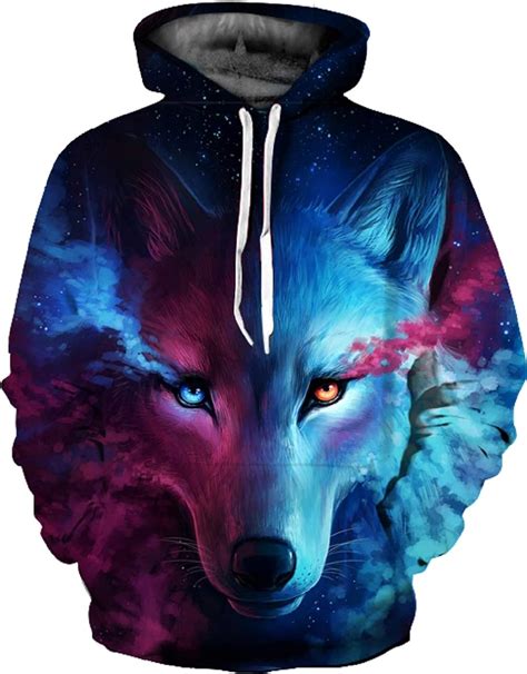 Xfvsdxs 3d Pattern Print Novelty Hoodies Pullover Athletic Casual