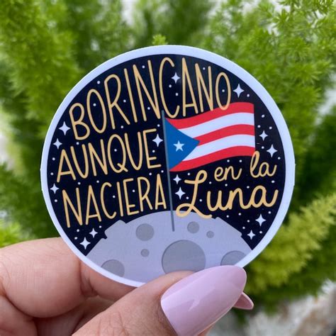 Boricua Aunque Naciera En La Luna Etsy Uk