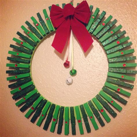 My Clothespin Christmas Wreath Christmas Wreaths Diy Christmas