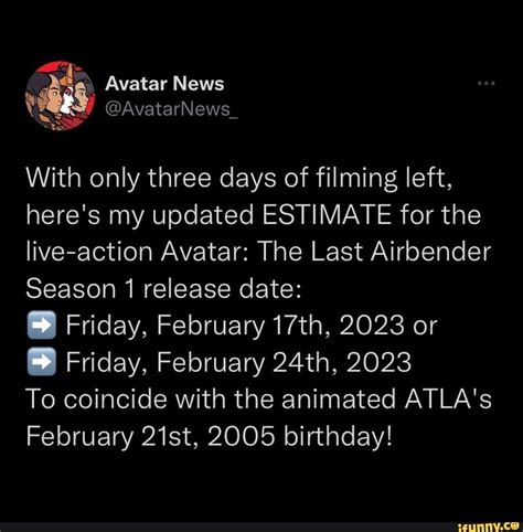 Avatar News Wee Avatarnews With Only Three Days Of Filming Left Here
