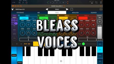 Bleass Voices Vocal Harmonizer Walkthrough And Demo For The Ipad Youtube