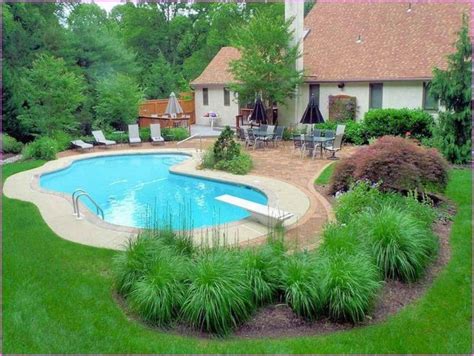 Landscaping Ideas For Backyard Swimming Pools Inground Pool