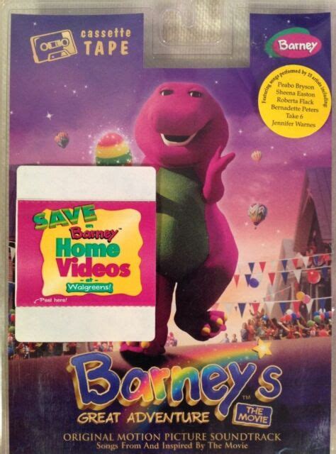 Barneys Great Adventure Movie Soundtrack Children Cassette1998